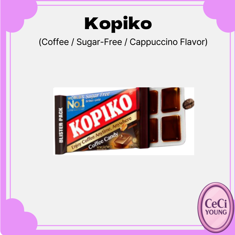 Kẹo Cà Phê Kopiko 32g Gói Vỉ (Cà Phê / Không Đường / Hương Cappuccino)