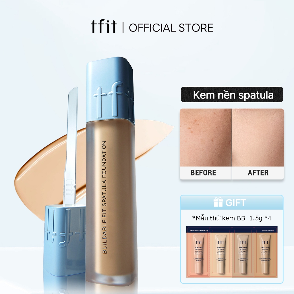 [TFIT Official] Kem Nền Giữ nền 24 giờ Che phủ siêu nhẹ Bán lì Buildable Fit Spatula Foundation 15g | BigBuy360 - bigbuy360.vn