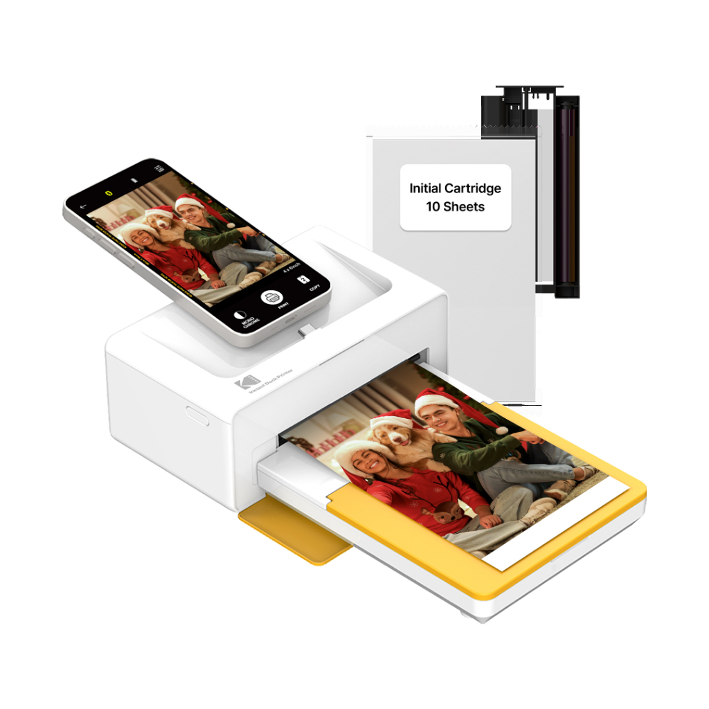 Máy in ảnh tức thì KODAK Dock Plus 4PASS (4x6 inch) kèm 10 tờ hộp mực đi kèm