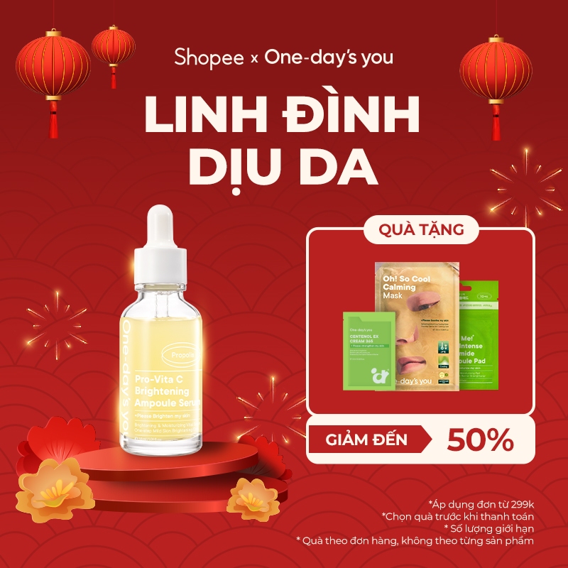 Serum Vitamin C Dưỡng Trắng Mờ Thâm Căng Bóng Da ONE DAY'S YOU Pro Vita-C Brightening Ampoule Serum 