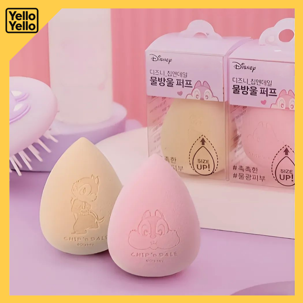 DAISO DISNEY Chip và Dale Water Drop Makeup Puff Soft Cushion 2 lựa chọn