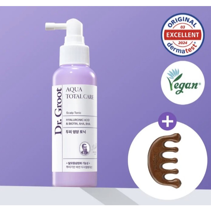 Xịt dưỡng da đầu Dr.Groot Aqua Scalp Nourishing Tonic 100ml (+ Wood Gua Sha)