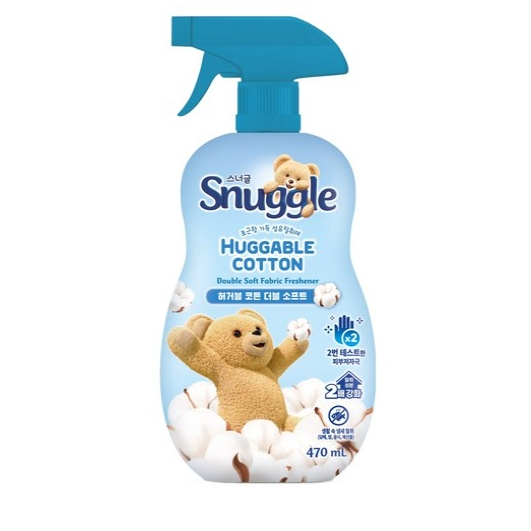 Nước làm mát vải mềm đôi Snuggle Huggable Cotton 470ml - Mùi thơm tươi lâu trôi, Khử mùi tức thì cho