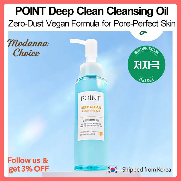 DAISO POINT Dầu tẩy trang làm sạch sâu 100ml Vegan Makeup Remover Pore Care Zero Dust Chăm sóc da Hà