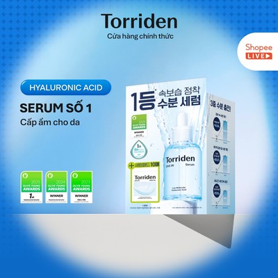 [Torriden Live] (HSD 23/02/2027) Serum Hyaluronic Acid phân tử thấp DIVE-IN 50ml Combo độc quyền Olive Young