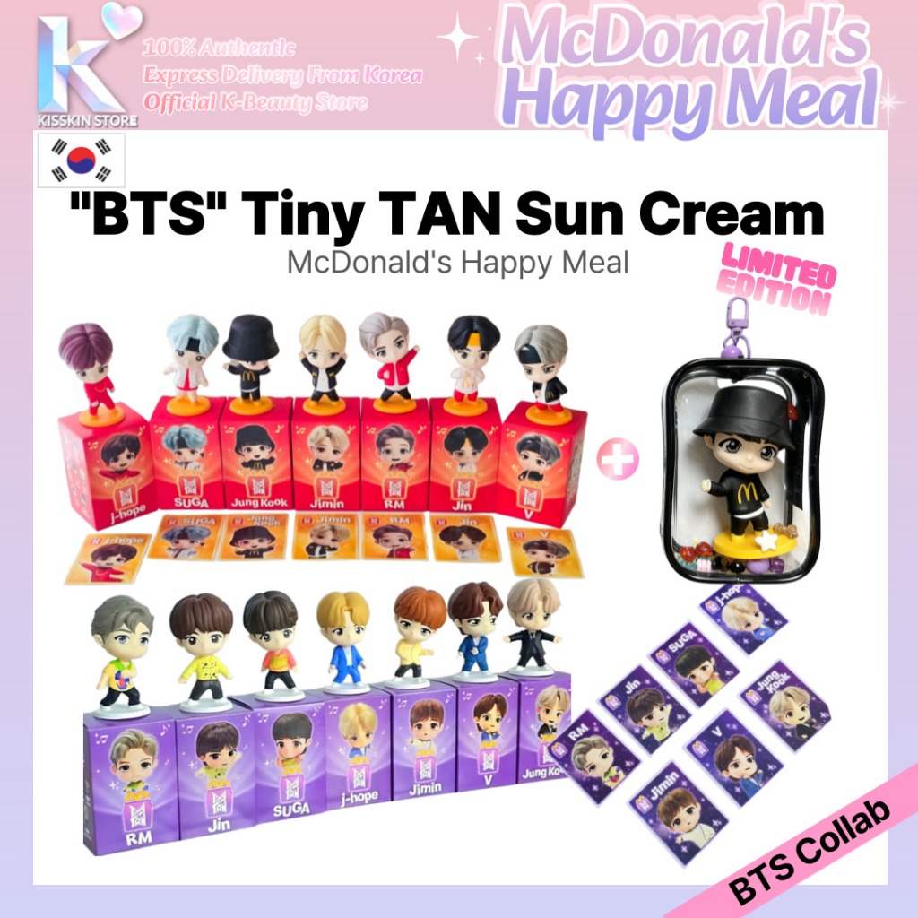 BTS x TinyTAN 2025 Đồ chơi bữa ăn vui vẻ của McDonald | Bức tượng nhỏ | K-Pop Merch chính thức | Từ 