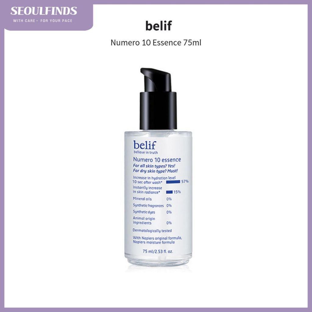 [belif] Tinh chất Numero 10 75ml / Tinh chất nước dưỡng ẩm nhẹ First Essence / Chăm sóc độ ẩm ít kíc