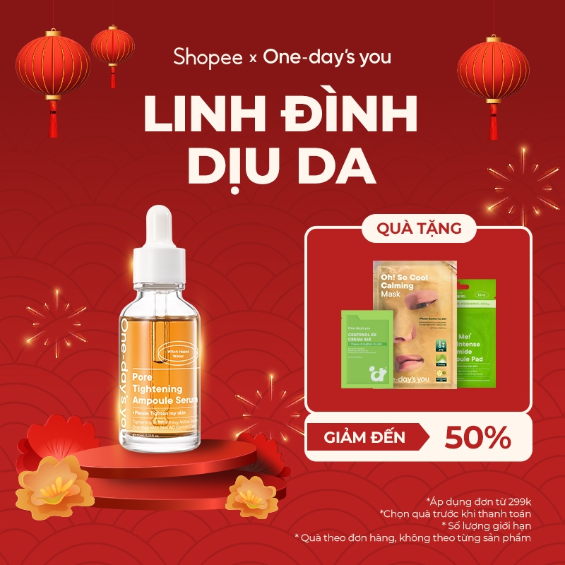 [Serum] Serum dưỡng ẩm/ Thu nhỏ lỗ chân lông/ Kiểm soát dầu nhờn ONE DAY'S YOU Pore Tightening Serum