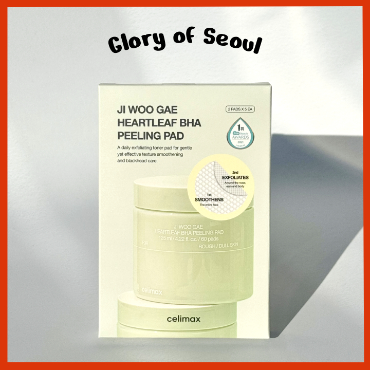 CELIMAX Jiwoogae Heartleaf BHA Peeling Pad 10ea