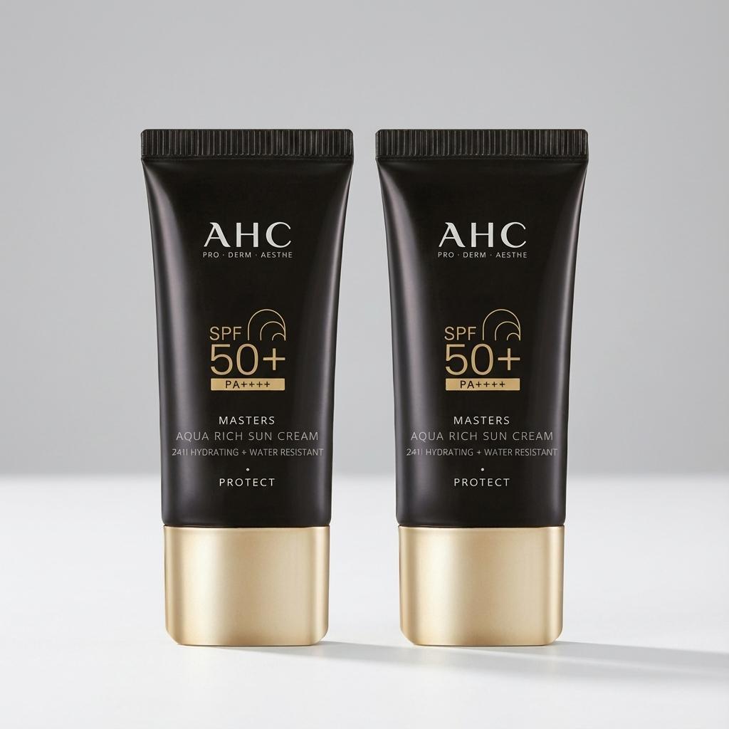[AHC] Kem chống nắng Masters Aqua Rich SPF50 + PA + + + + 30ml x 2 – Kem chống nắng dưỡng ẩm