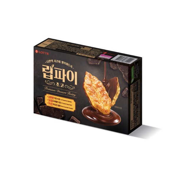 Lotte LipPie Choco 132g / Lotte Zero Cookies & Cream Sandwich 96g / Lotte Zero Chocolate Chip Cookie
