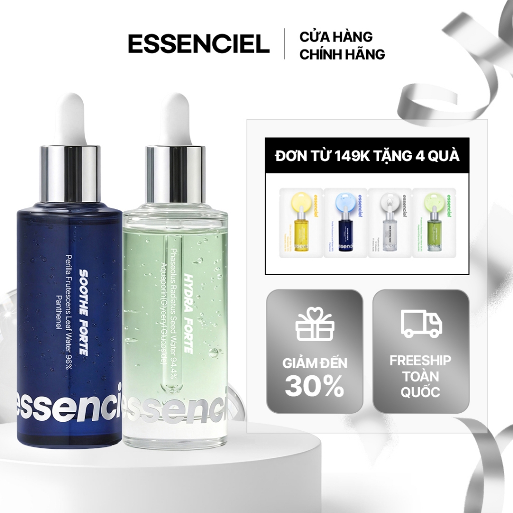Serum Phục Hồi Da Essenciel Combo Soothe Forte & Hydra Forte 50mlx2 – Dưỡng Ẩm Sâu, Làm Dịu Da Nhạy Cảm