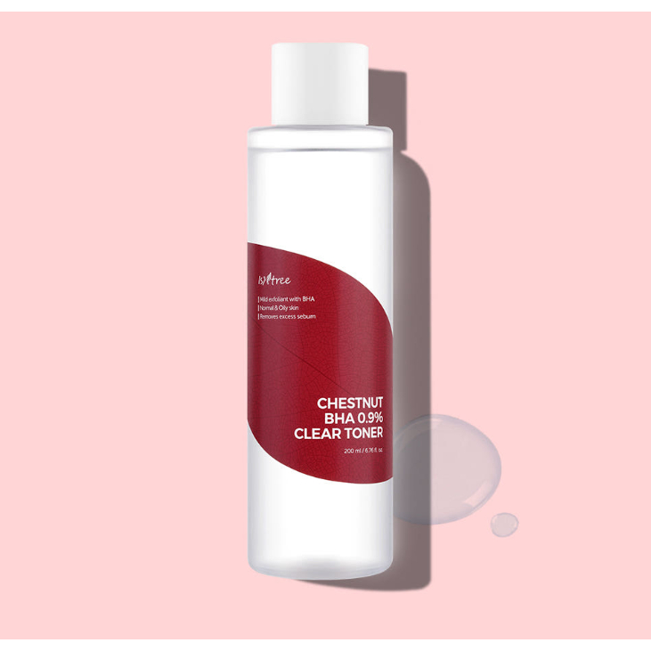 ISNTREE [Istree] Chestnut BHA 0.9% Mực trong suốt 200ml Mực tẩy tế bào chết nhẹ nhàng Chăm sóc lỗ ch