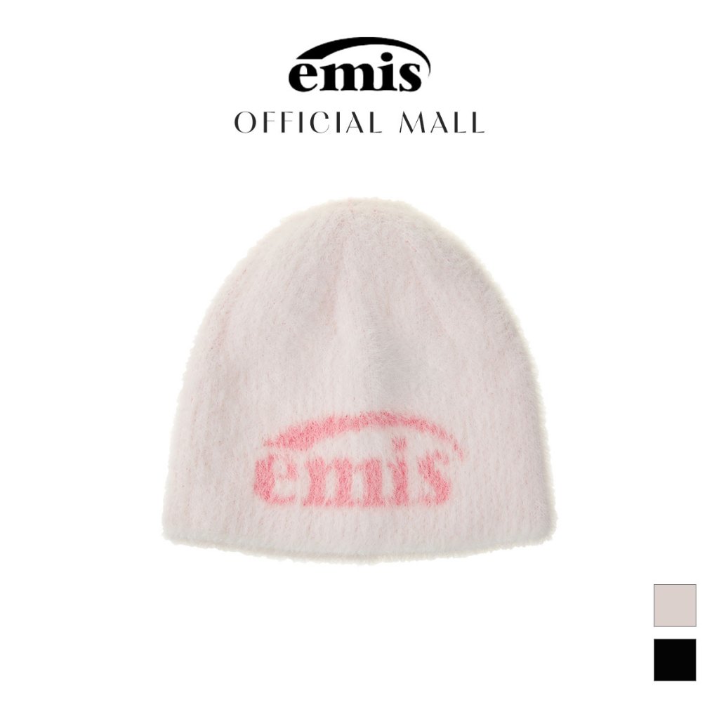 [EMIS OFFICIAL] Mũ Len Beanie Lông Xù Logo EMIS – New Logo Shaggy Beanie | Chính Hãng EMIS Hàn Quốc
