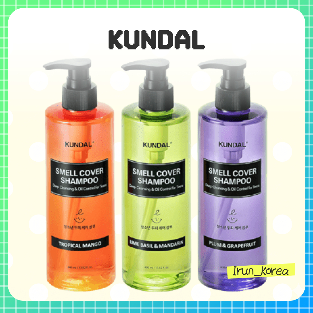 [KUNDAL] Dầu Gội Thanh Niên Kundal All-Day Smell Cover (400ml) – 3 Loại
