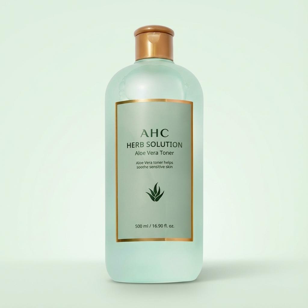 [AHC] Herb Solution Aloe Vera Toner 500ml – Toner làm dịu da hàng ngày