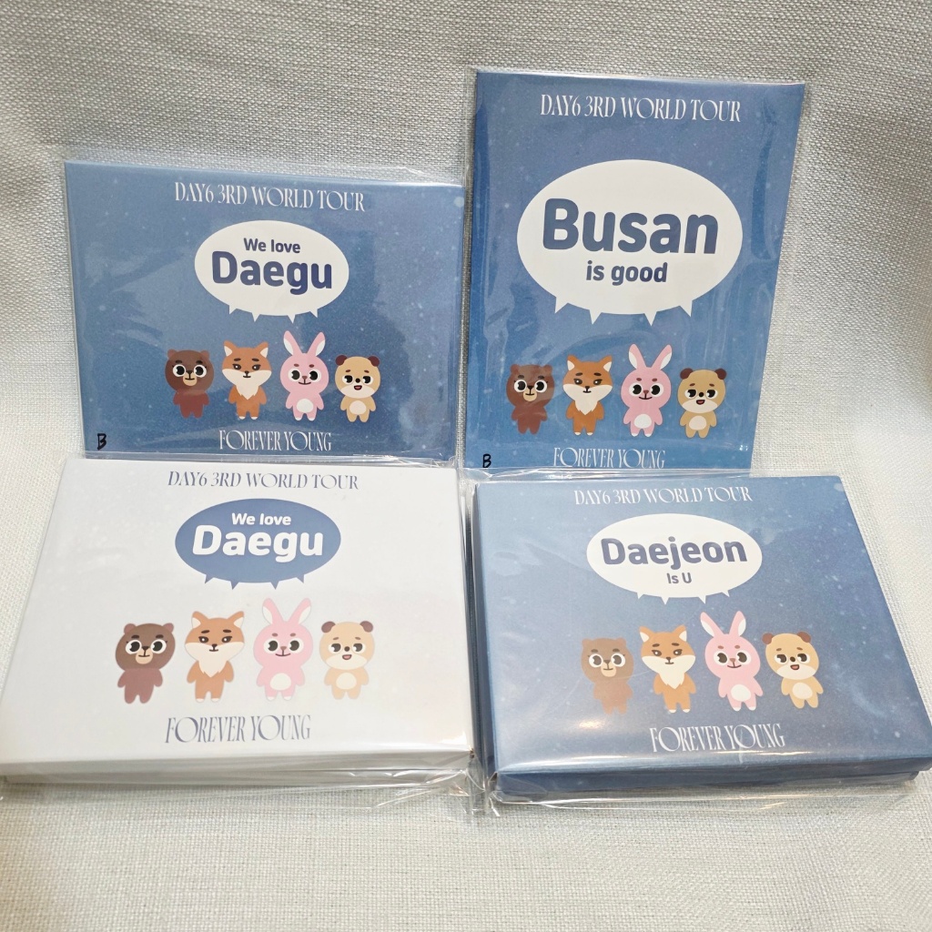 DAY6 Bộ quà tặng lối vào TOUR THẾ GIỚI 3RD Trọn bộ | Daejeon, Busan, Gwangju, Daegu | KHÔNG BÁN