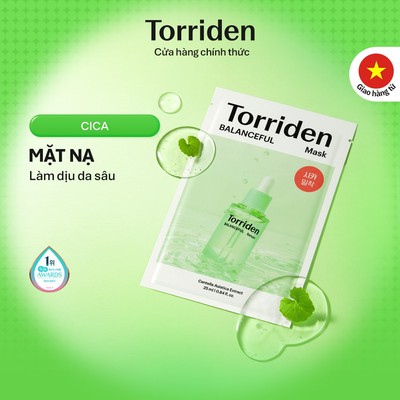 [Hàng Tặng Kèm Không Bán] Torriden Mặt nạ giấy BALANCEFUL CICA, 1 miếng, Mask