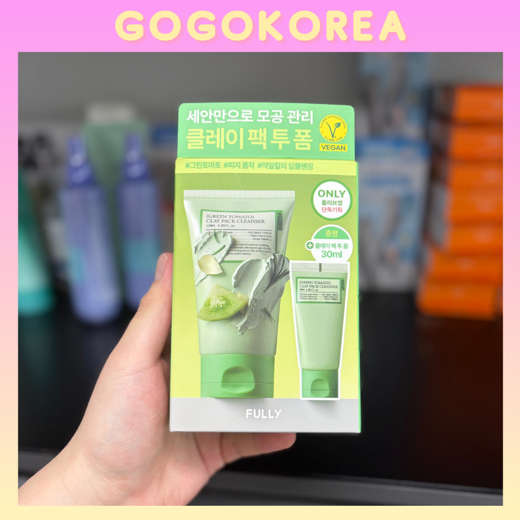 FULLY Sữa rửa mặt kiêm mặt nạ Green Tomato Red Tomato Rice 120ml kèm 30ml