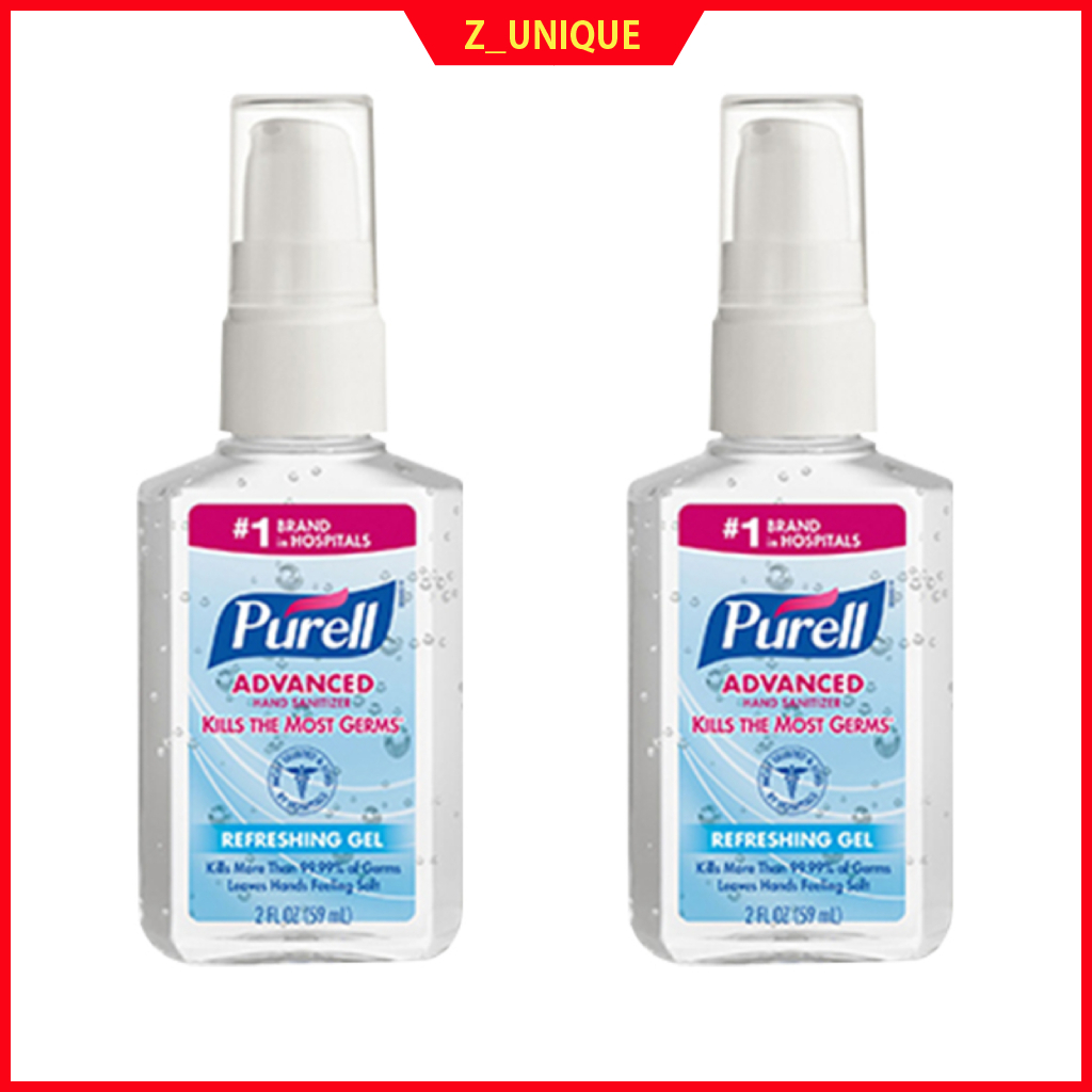 Nước rửa tay cầm tay PURELL 59ml Gel làm mới kích thước du lịch Gel làm sạch tay