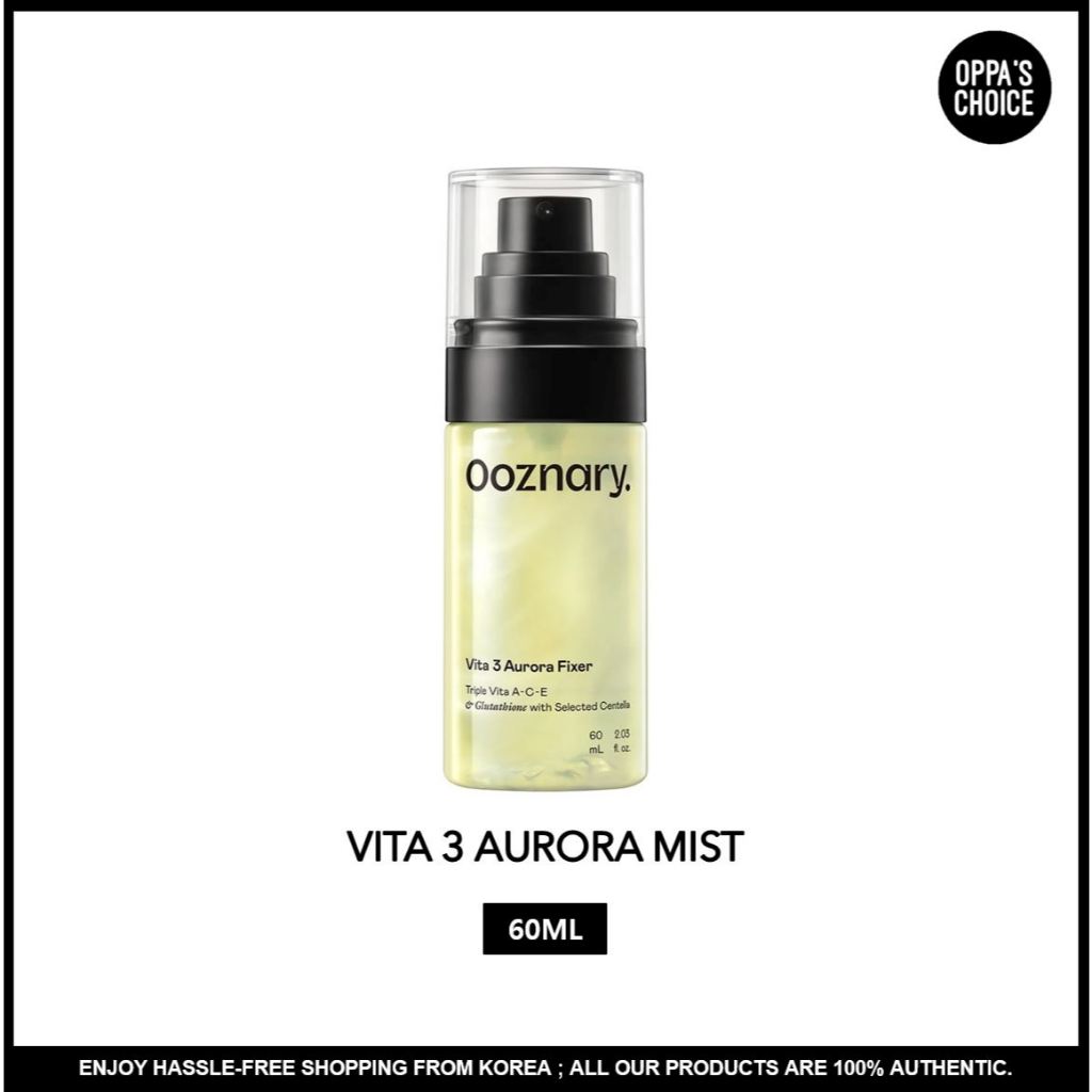 [OOZNARY] VITA 3 AURORA MIST 60ML Xịt khoáng dưỡng da