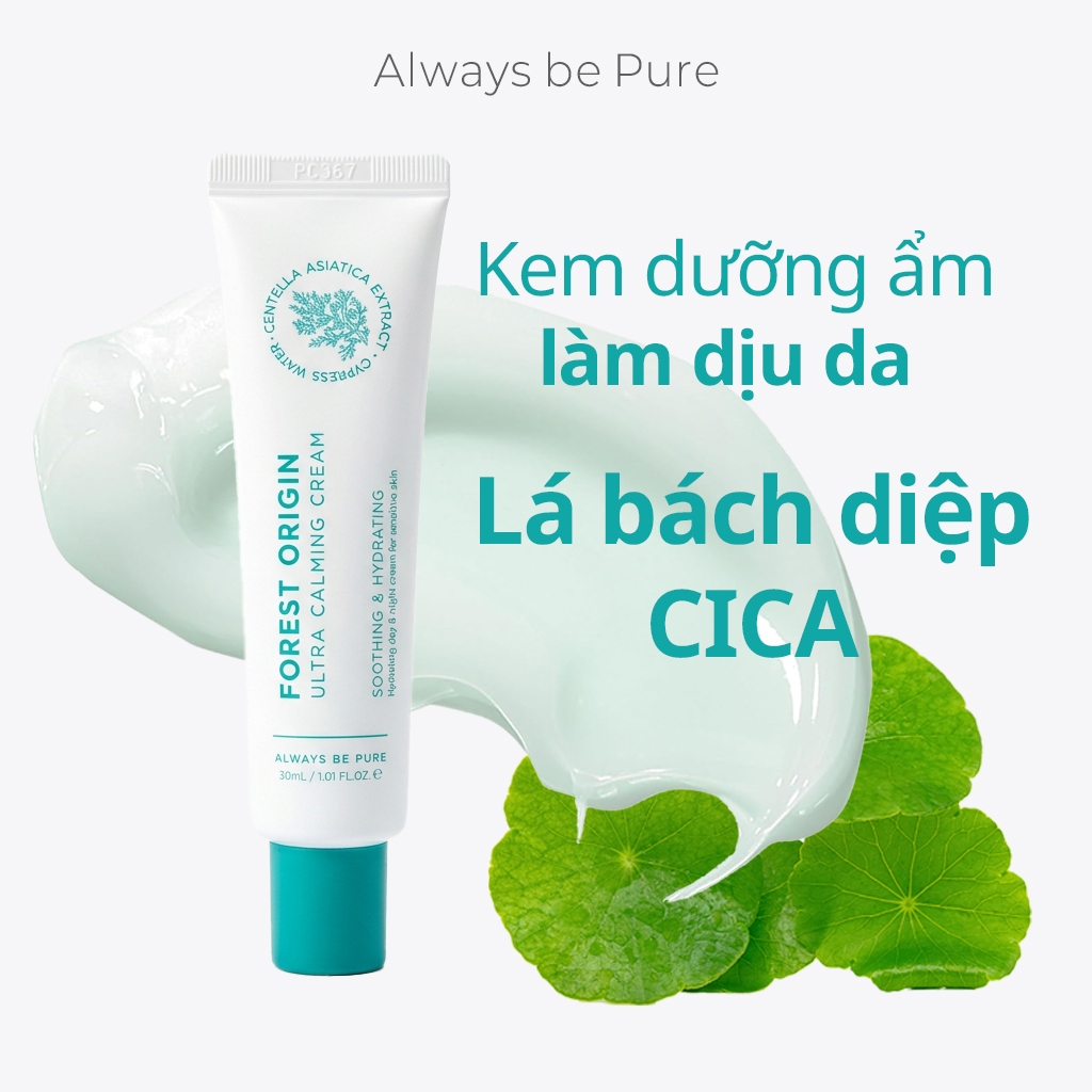 Kem dưỡng ẩm làm dịu da ALWAYS BE PURE Forest Origin Ultra Calming Cream chất lượng cao 30ml