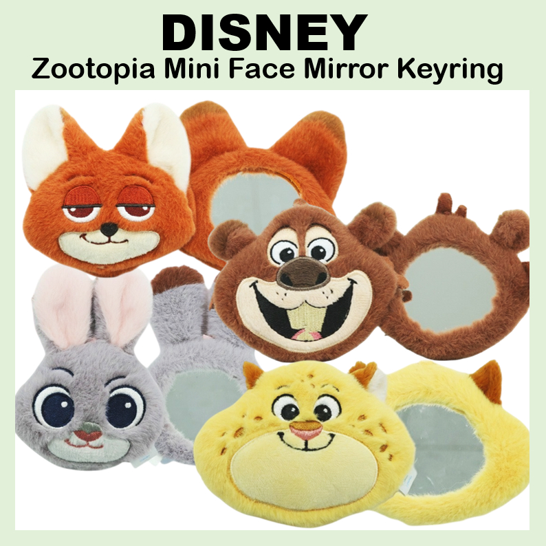 [DISNEY] Móc khóa gương mặt Mini Zootopia, Judy, Nibbles, Nick