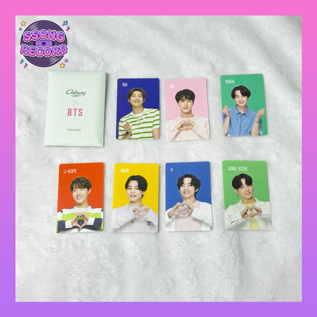 [Chính thức] BTS x Chilsung Cider - Photocard độc quyền kỷ niệm 70 năm - (Thành viên / Bộ)