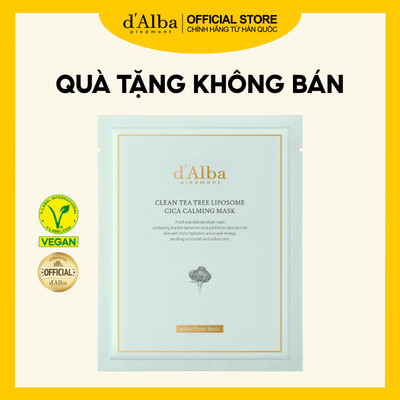 [Quà tặng không bán] Mặt nạ d 'Alba cica _ Mặt nạ làm sáng và làm dịu da x2