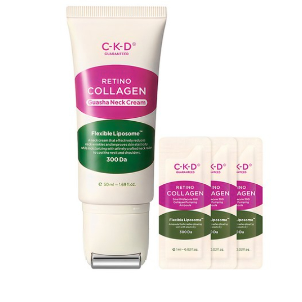 Bộ kem chống nhăn cổ Guasha CKD Retino Collagen Low Molecular 300 Guasha