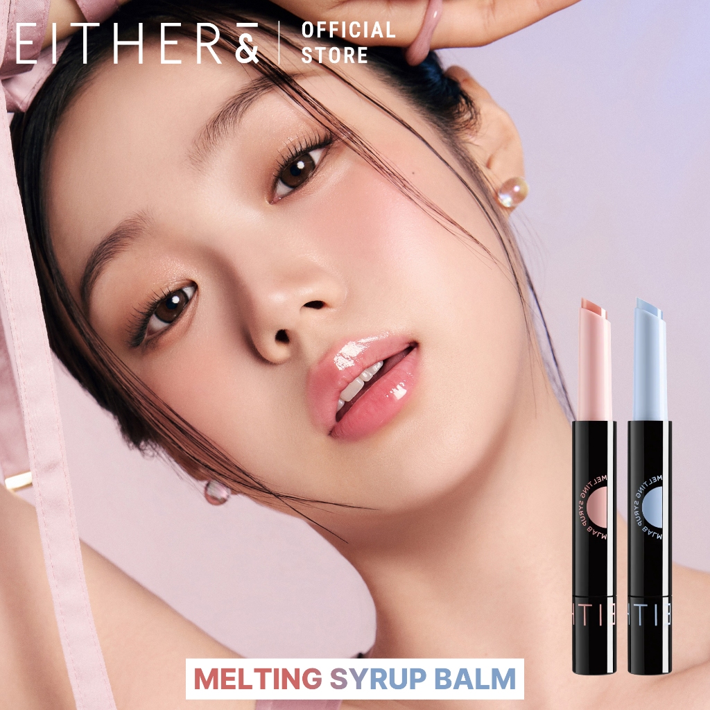 Son dưỡng môi EITHER& Melting Syrup Balm Hàn Quốc dưỡng ẩm mềm mịn bóng tự nhiên môi căng mọng 1.5g