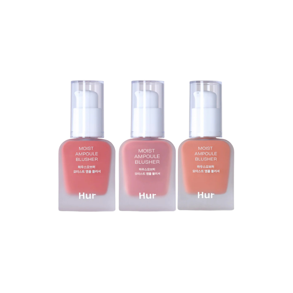 Gói trang điểm tự nhiên House of Hur - Kem má hồng Moist Ampoule (Màu be khỏa thân + Nâu hồng + Nước