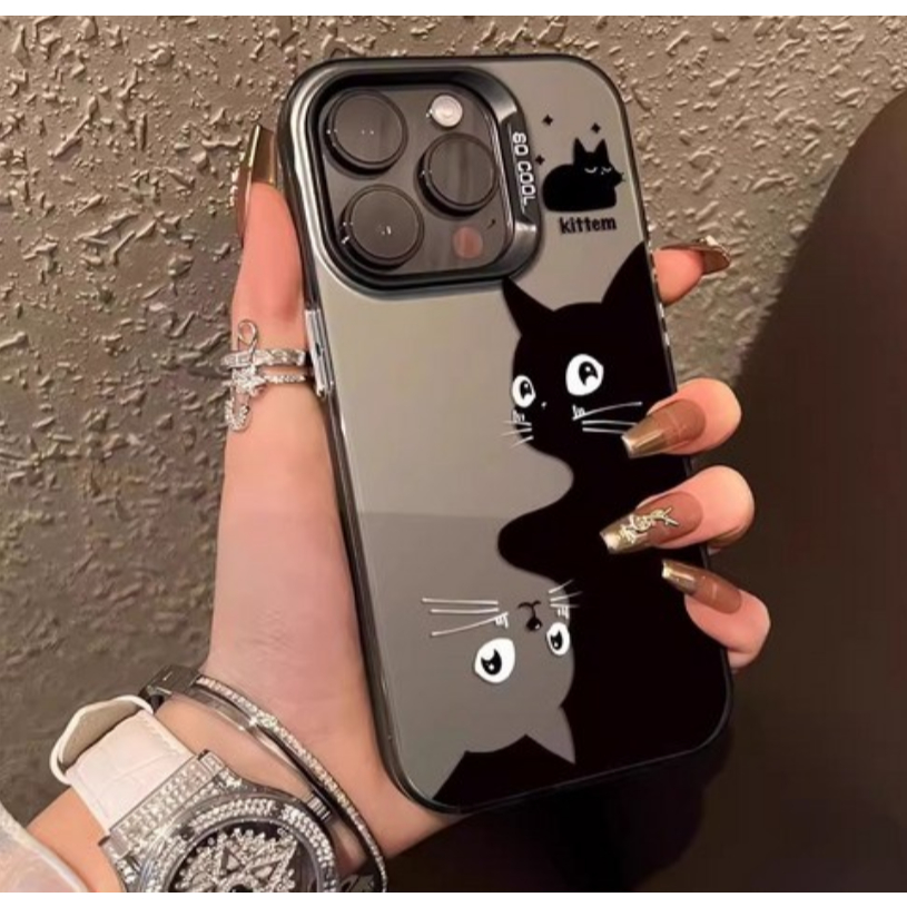 (iPhone) Ốp lưng mèo hai tông Cherry Ray