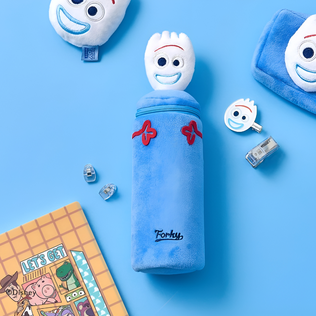 [Butter Shop] Play Poki Round Pen Pouch, Túi đựng bút tròn Play Poki, Hộp đựng mỹ phẩm dễ thương dàn