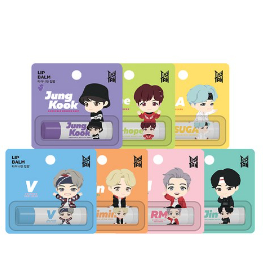 BTS TinyTAN Character Lip Care – Son dưỡng môi BTS (7 Loại, Chọn 1)