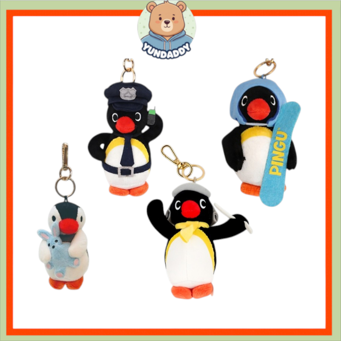 [PINGU] Túi Pingu quyến rũ 10cm (Cảnh sát / Ván trượt / Dây dẫn / Pinga)