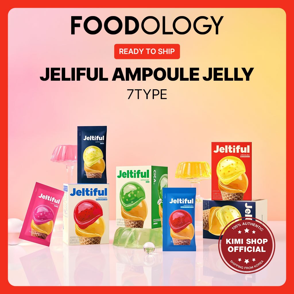 [FOODOLOGY] Jeliful Ampoule Jelly 7 loại mực kem PDRN Glutathione Cica