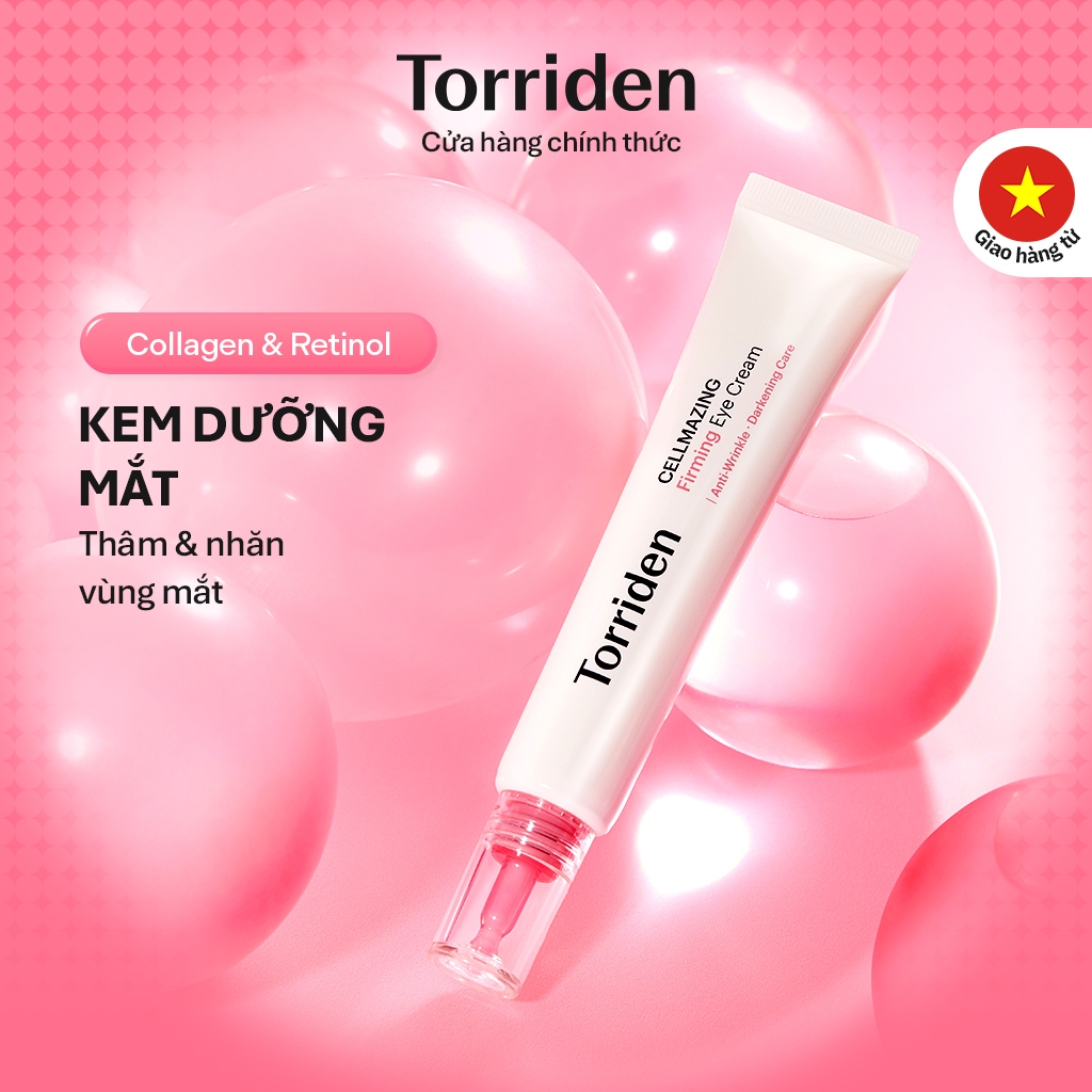 [Torriden Chính hãng] Kem dưỡng săn chắc mắt CELLMAZING chứa Collagen và Retinol, 30ml, Eye Cream | BigBuy360 - bigbuy360.vn