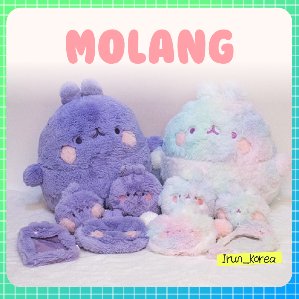 [MOLANG] Dòng sản phẩm sang trọng Molang “Fluffy & Chubby ” (Cực quang / Tím)