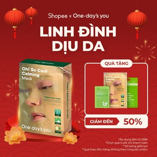   Mask  Mặt Nạ Làm Dịu  Mát Da Tức Thì  Không Gây Kích Ứng| Oh! So Cool Calming Facial Mask  5 Miếng  