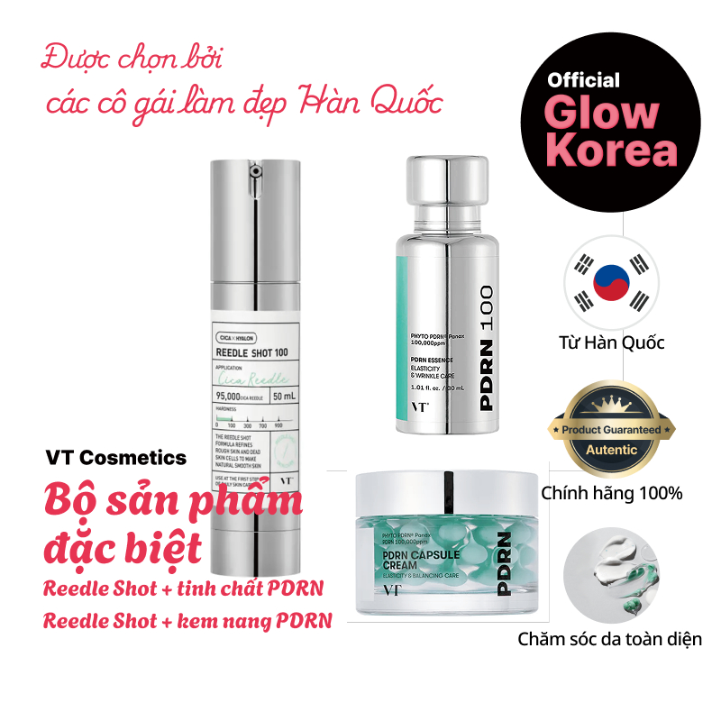 [VT] Reedle Shot 100/300 + Essence 100/Capsule Cream Set (VT Bộ Reedle Shot 100/300 + Essence 100/Ca