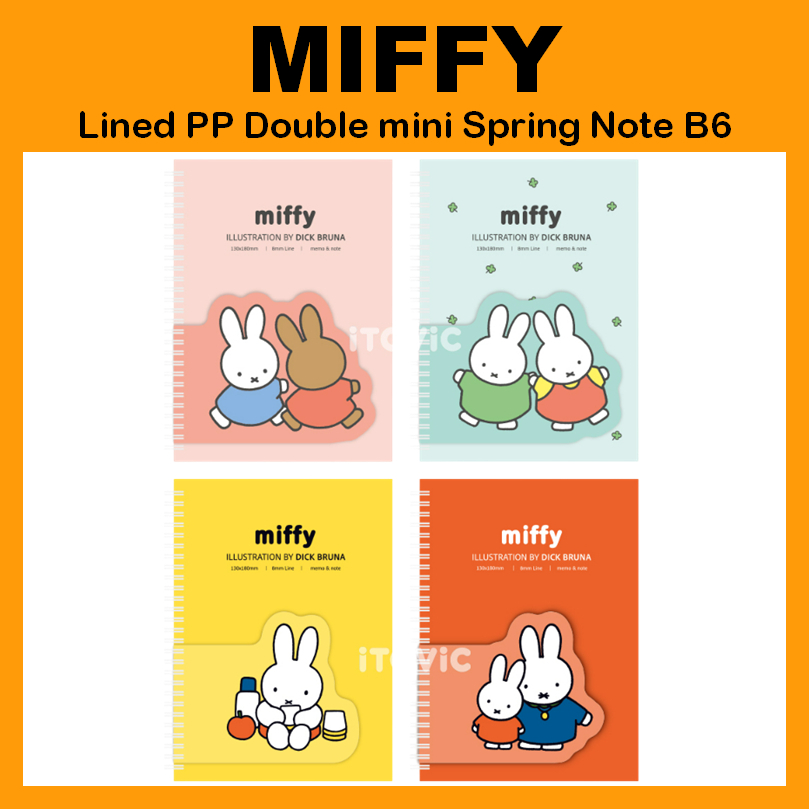 [MIFFY] Lót PP Double mini Spring Note B6 Màu ngẫu nhiên