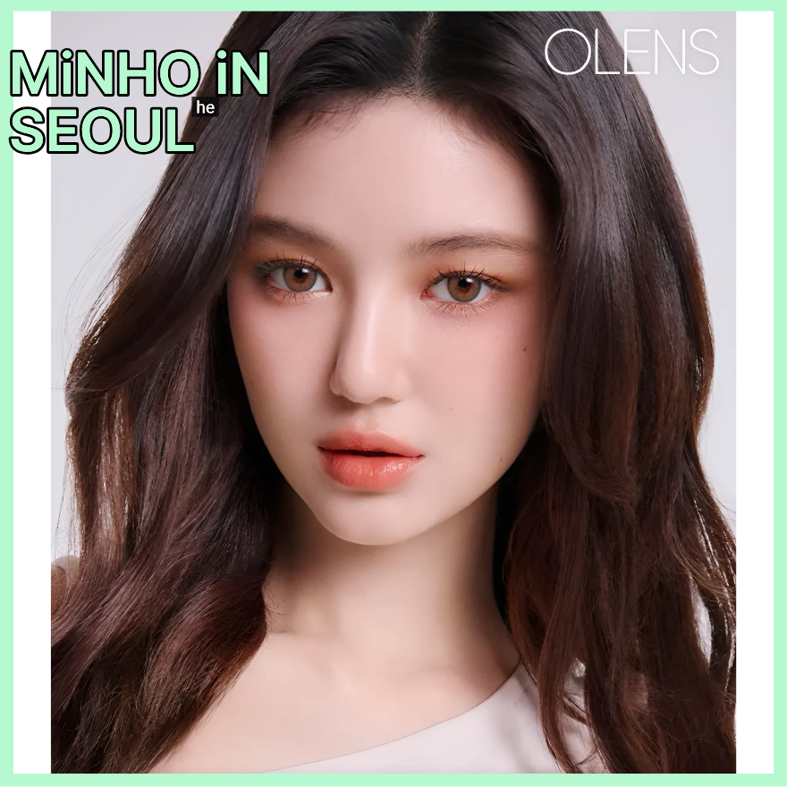 OLENS NELLA Ash Grey. Ống kính tiếp xúc màu be NELLA Ash.NELLA Ash One Day K-Beauty
