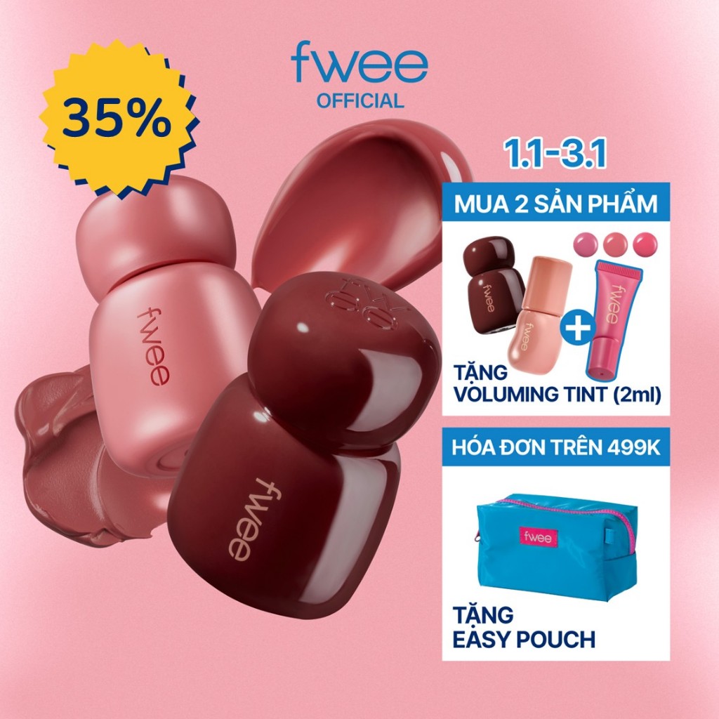  fwee  Rose Obsession Stay-fit Lip Tint  18 Màu  