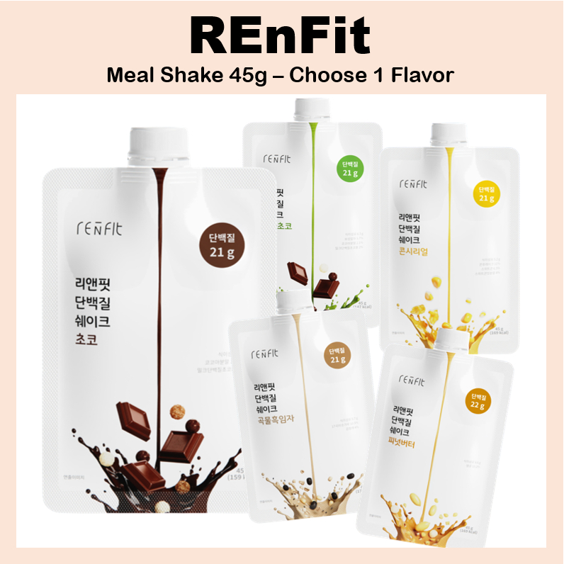[REnFit] Meal Shake 45g – Chọn 1 Hương Vị / Hong Jin-kyung ’ s pick (Mẫu Hàn Quốc)