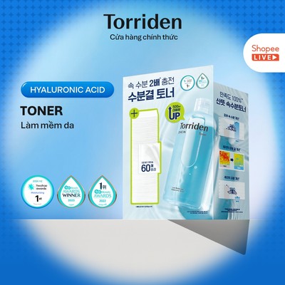 [Torriden Live] Toner Hyaluronic Acid phân tử thấp DIVE-IN 500ml