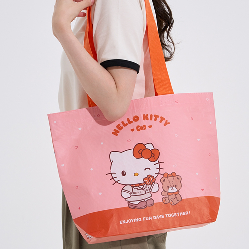 Túi đeo vai tái sử dụng nhân vật Jeju Air x Sanrio | Túi du lịch chống nước | Hàn Quốc trực tiếp