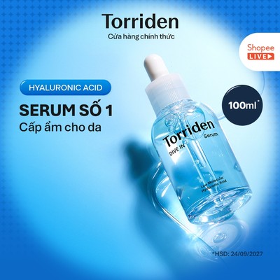 [Torriden x Lucie] [100ml] (HSD: 24/09/2027) Serum DIVE IN chứa Hyaluronic Acid, 100ml
