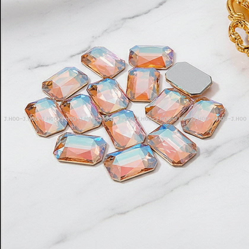 Swarovski 2602 Emerald Cut Flat Back 8 * 5.5mm (5 chiếc)