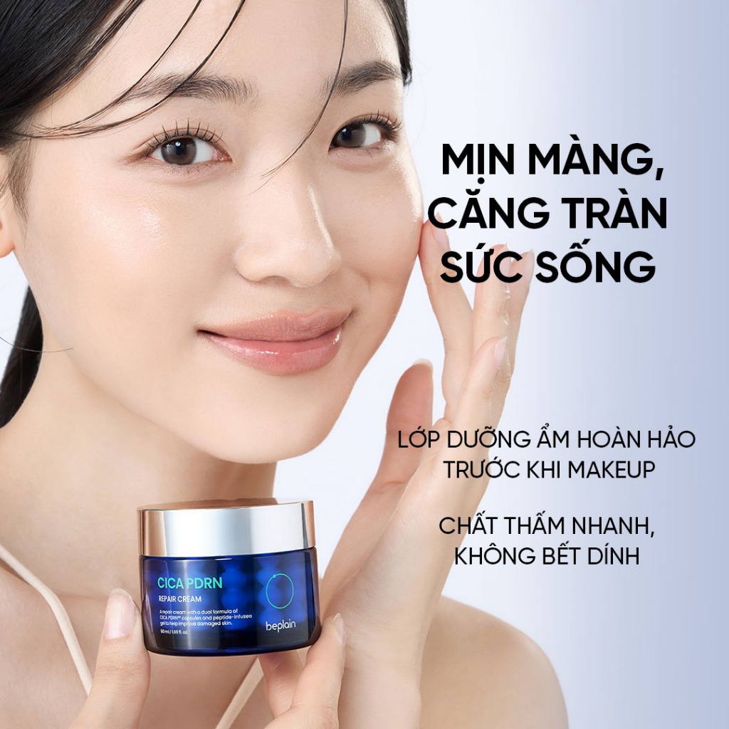 [Beplain Chính Hãng] [Combo độc quyền] Kem dưỡng BEPLAIN PDRN Rau Má đàn hồi & trẻ hóa làn da, cấp ẩm & căng bóng Cica PDRN 50ml & Serum 30ml | BigBuy360 - bigbuy360.vn